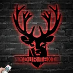 Hunting Fishing Metal Sign Elk Whitetail Hunting 1