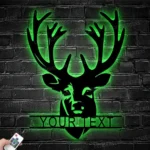 Hunting Fishing Metal Sign Elk Whitetail Hunting 1