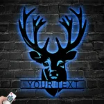 Hunting Fishing Metal Sign Elk Whitetail Hunting 1