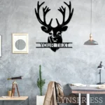 Hunting Fishing Metal Sign Elk Whitetail Hunting 1