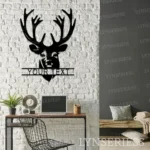 Hunting Fishing Metal Sign Elk Whitetail Hunting 1