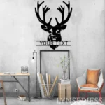 Hunting Fishing Metal Sign Elk Whitetail Hunting 1
