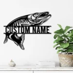 Hunting Fishing Metal Sign Fisherman Name 1