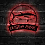 Hunting Fishing Metal Sign Fly Fishing 1