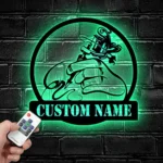 Hunting Fishing Metal Sign Handcrafted Ink Machine Body Art 1