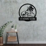 Hunting Fishing Metal Sign Handcrafted Ink Machine Body Art 1