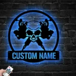 Hunting Fishing Metal Sign Handcrafted Tattoo Artist 1