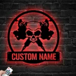 Hunting Fishing Metal Sign Handcrafted Tattoo Artist 1