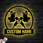 Hunting Fishing Metal Sign Handcrafted Tattoo Artist 1