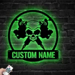 Hunting Fishing Metal Sign Handcrafted Tattoo Artist 1