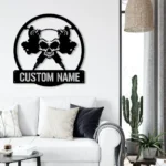 Hunting Fishing Metal Sign Handcrafted Tattoo Artist 1