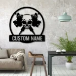 Hunting Fishing Metal Sign Handcrafted Tattoo Artist 1