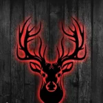 Hunting Fishing Metal Sign Head Deer Hunting 1