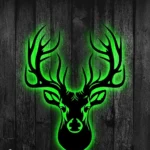 Hunting Fishing Metal Sign Head Deer Hunting 1