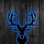 Hunting Fishing Metal Sign Head Deer Hunting 1