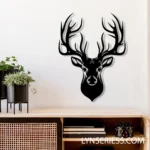 Hunting Fishing Metal Sign Head Deer Hunting 1