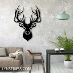 Hunting Fishing Metal Sign Head Deer Hunting 1