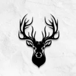 Hunting Fishing Metal Sign Head Deer Hunting 1