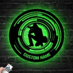 Hunting Fishing Metal Sign Lens Snapshot Photo Taking 1