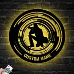 Hunting Fishing Metal Sign Lens Snapshot Photo Taking 1