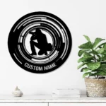 Hunting Fishing Metal Sign Lens Snapshot Photo Taking 1