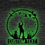 Hunting Fishing Metal Sign Mallard Hunting 1