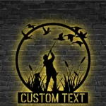 Hunting Fishing Metal Sign Mallard Hunting 1