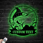 Hunting Fishing Metal Sign Marlin Fly Fishing 1