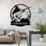 Hunting Fishing Metal Sign Marlin Fly Fishing 1