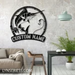 Hunting Fishing Metal Sign Marlin Trout 1