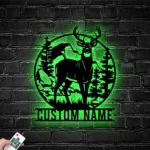 Hunting Fishing Metal Sign Moutain Stag Hunting 1