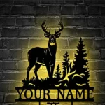 Hunting Fishing Metal Sign Outdoor Stalking 1