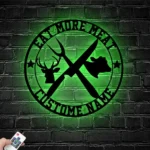 Hunting Fishing Metal Sign Personalized Butcher Shop Name 1