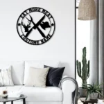 Hunting Fishing Metal Sign Personalized Butcher Shop Name 1