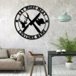 Hunting Fishing Metal Sign Personalized Butcher Shop Name 1