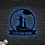Hunting Fishing Metal Sign Personalized Dad And Son Fishing 1