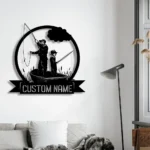 Hunting Fishing Metal Sign Personalized Dad And Son Fishing 1