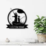 Hunting Fishing Metal Sign Personalized Dad And Son Fishing 1
