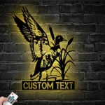 Hunting Fishing Metal Sign Personalized Hunter Name 1