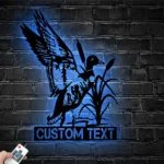 Hunting Fishing Metal Sign Personalized Hunter Name 1