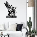 Hunting Fishing Metal Sign Personalized Hunter Name 1