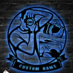 Hunting Fishing Metal Sign Personalized Photographer Name 1