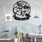 Hunting Fishing Metal Sign Personalized Photographer Name 1