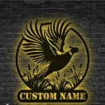 Hunting Fishing Metal Sign Pheasant Stalking 1