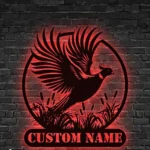 Hunting Fishing Metal Sign Pheasant Stalking 1