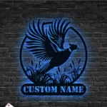 Hunting Fishing Metal Sign Pheasant Stalking 1