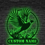 Hunting Fishing Metal Sign Pheasant Stalking 1