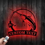 Hunting Fishing Metal Sign Tailored Swordfish Fishing 1