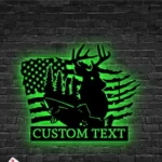 Hunting Fishing Metal Sign Tracking And Fishing 1