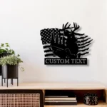 Hunting Fishing Metal Sign Tracking And Fishing 1